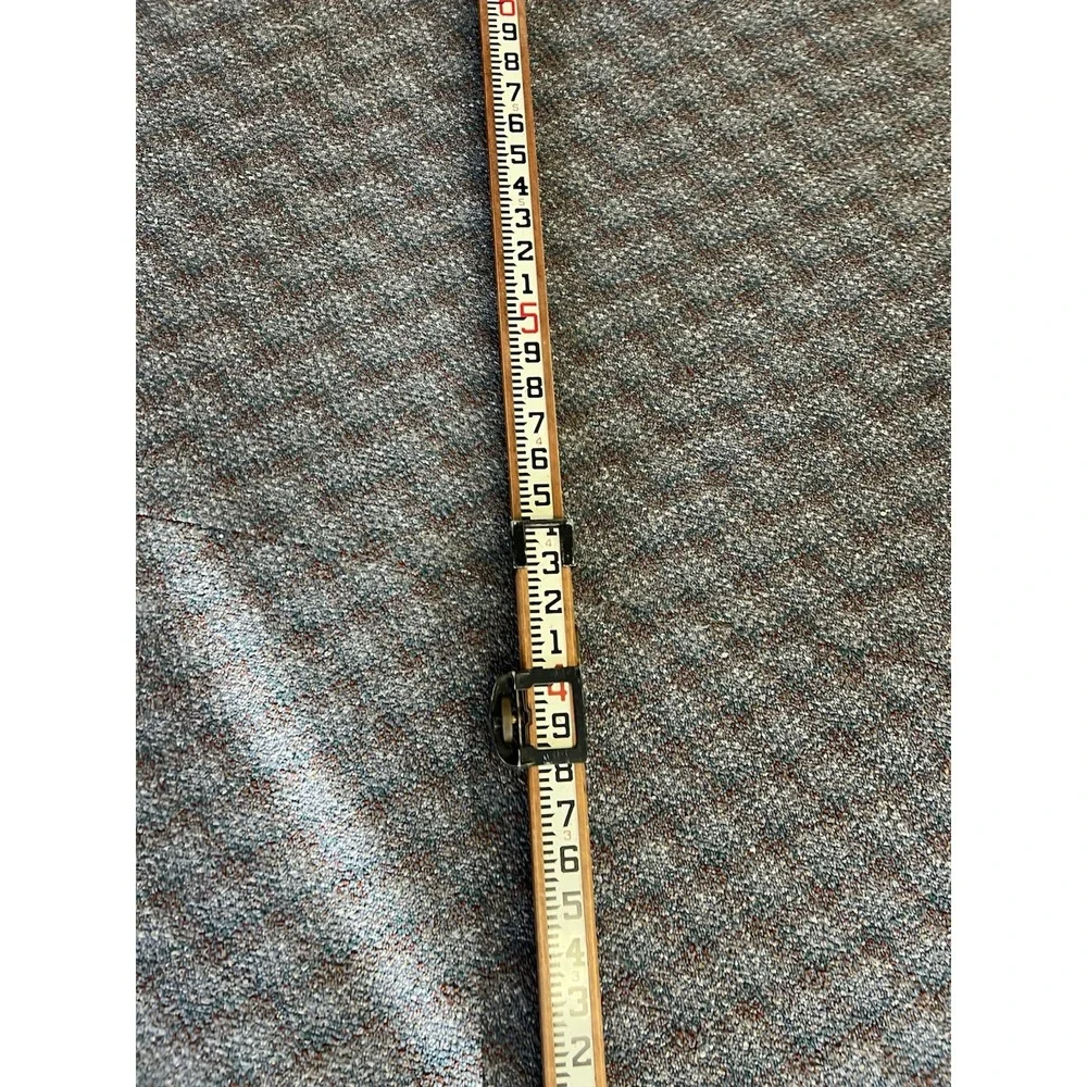 Vintage 11' WOOD MEASURING STICK grade rod rule surveying leveling story pole